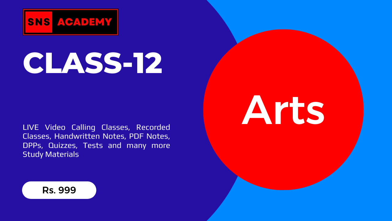 CBSE Class-12 (Arts) All Subjects-Complete Course