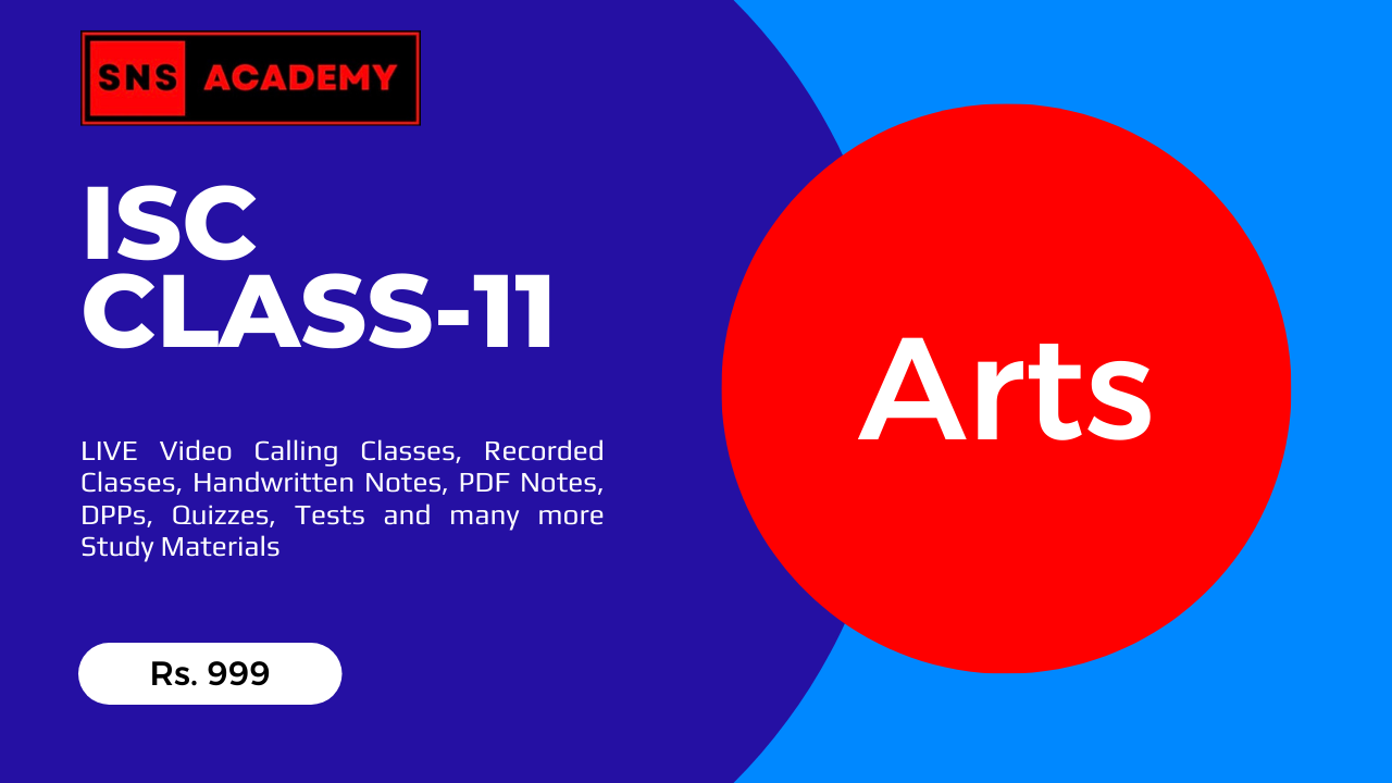 ISC Class-11 (Arts) All Subjects-Complete Course